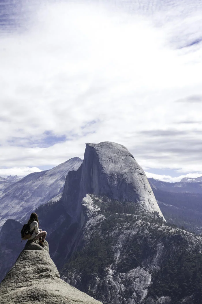 Cali at Glacier Point in Yosemite National Park