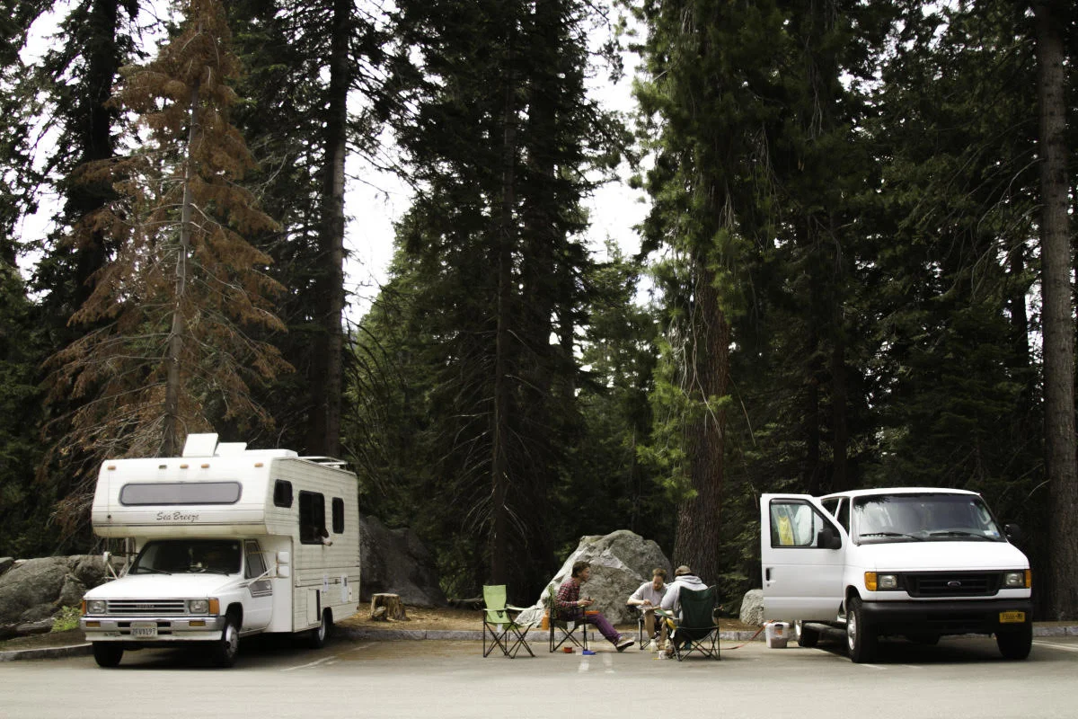 With our first road friends Sean and Tyler in Sequoia National Park