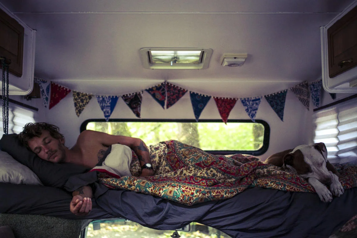 Connan & Bali sleeping in