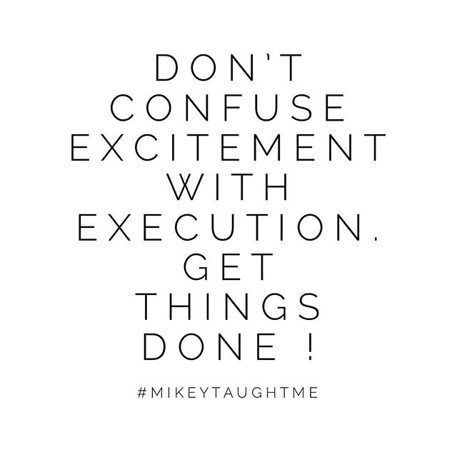 I&rsquo;ve learned that if we use that excitement to actually plan things out you&rsquo;ll always get further ! 
Harness that energy for hours and hours of meticulous brainstorming... because everything is exciting until the work shows up !