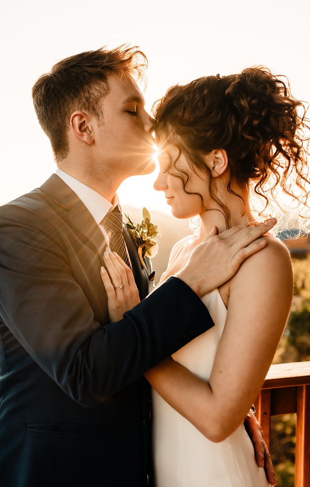 Golden Hour Forehead Kiss
