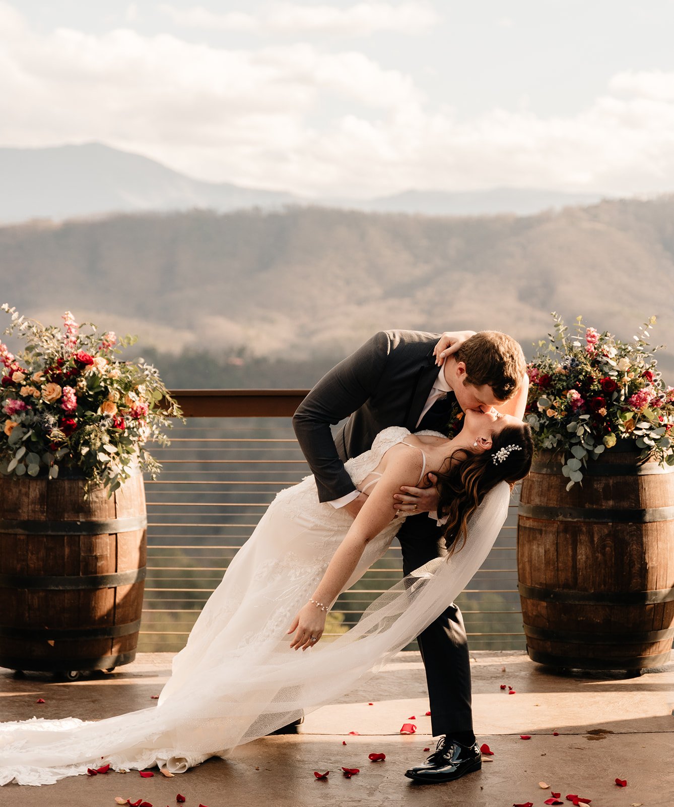 Romantic Dip in the Mountains