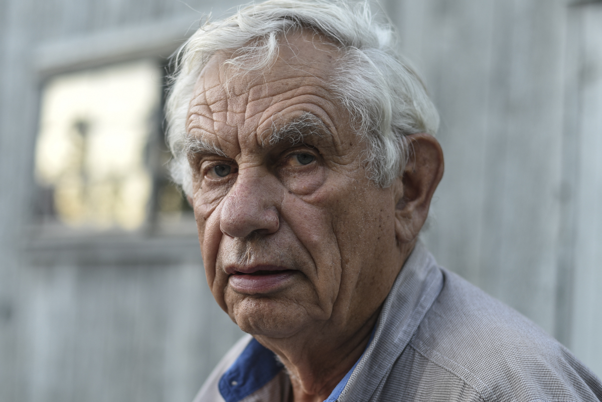 Grandpa by the Barn