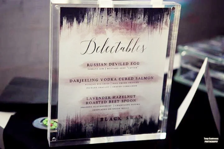 Photo by Tony Contreras, Catering by Occassions Catering, Signage by Veronica Preston Design