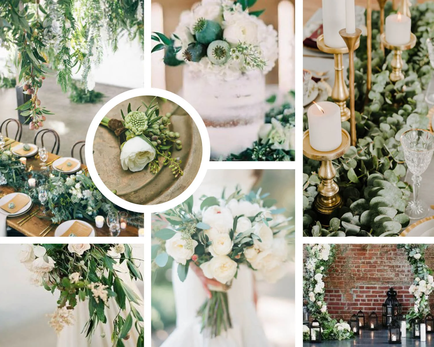 Images for moodboard are from Pinterest from various photographers, florists, cake decorators, and event designers. These are meant to show a preview of ideas!