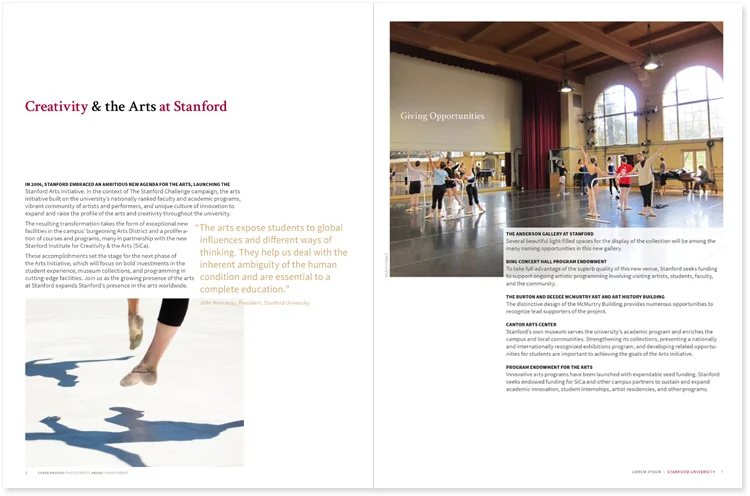 Inside spread