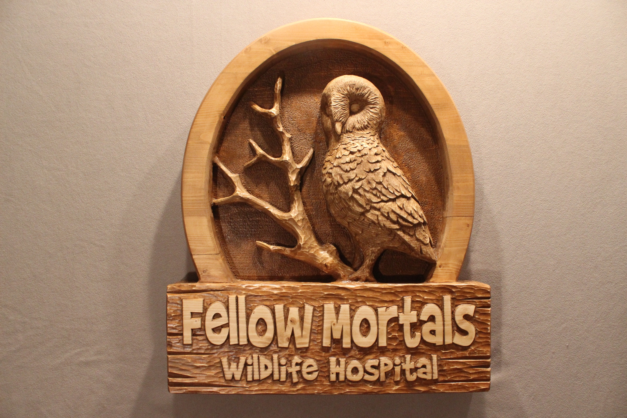 Animal Hospital Wooden Sign