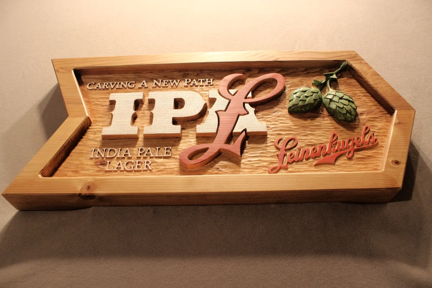 Wooden Sign for Leinenkugel's Beer Promotion