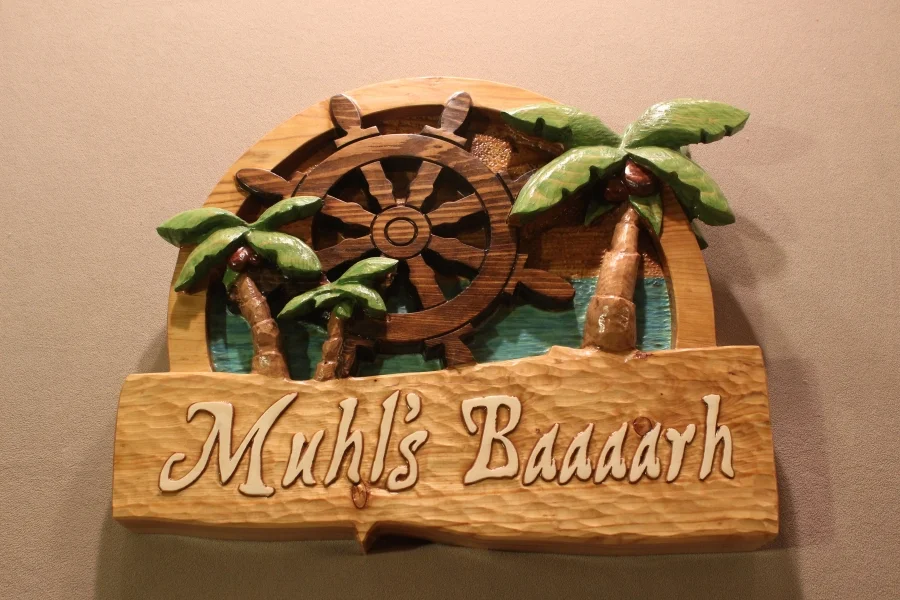 Custom Carved Pirate Signs