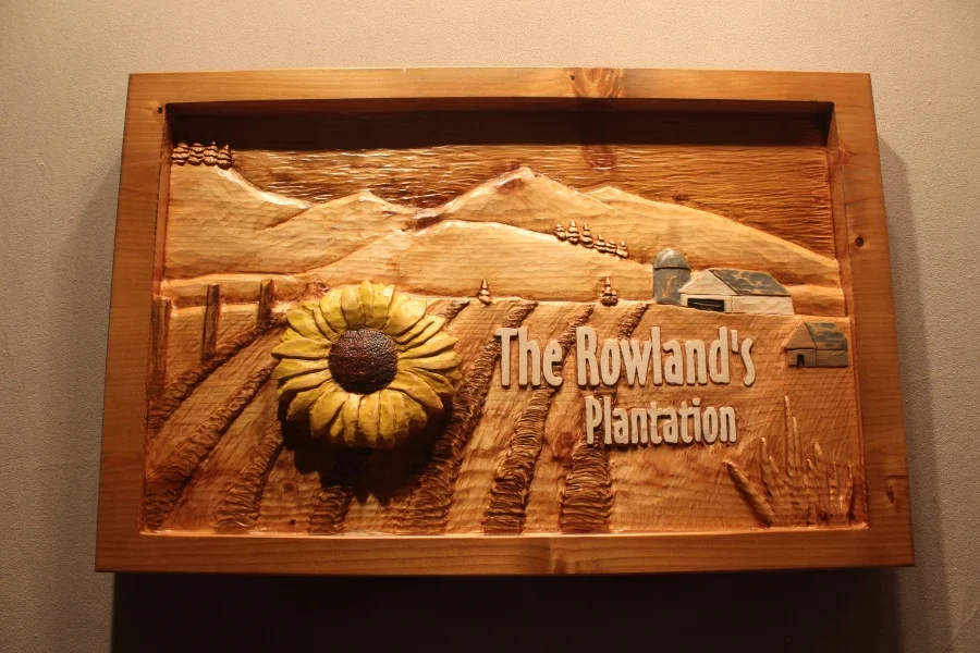 Custom Carved Wood Signs by Lazy River Studio