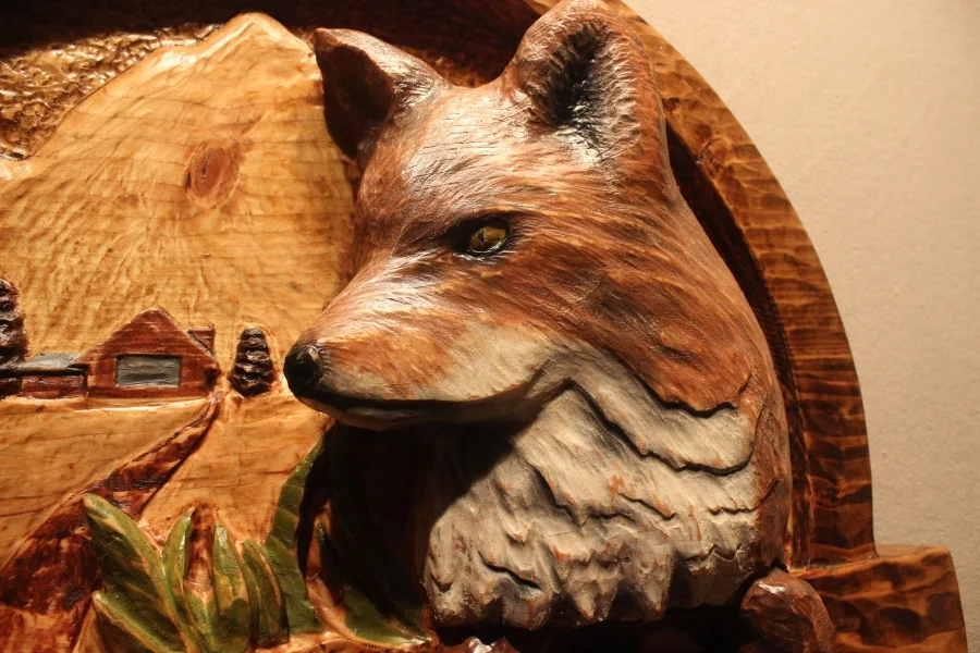 Custom carved Fox Signs