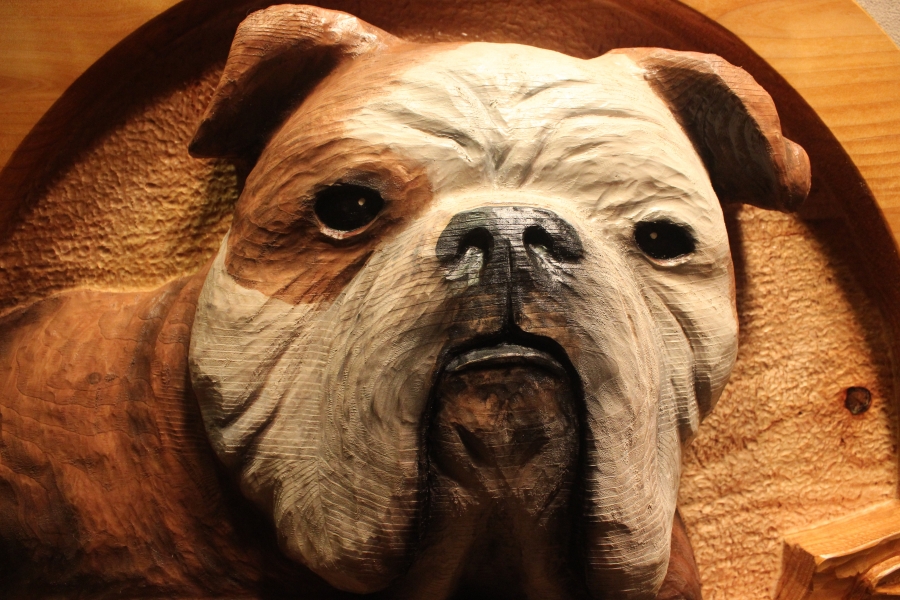 Custom Carved Dogs
