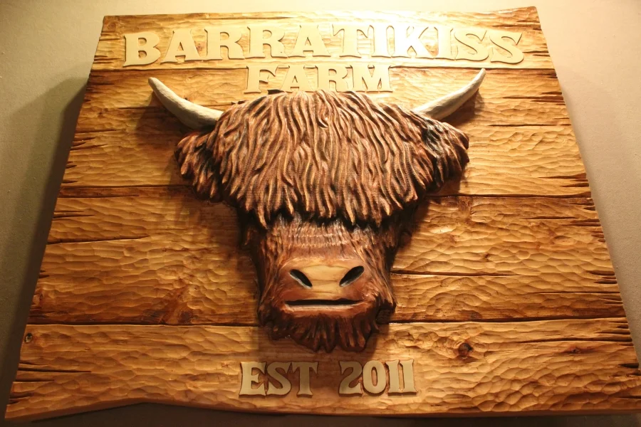 Custom Carved Farm Signs by Lazy River Studio