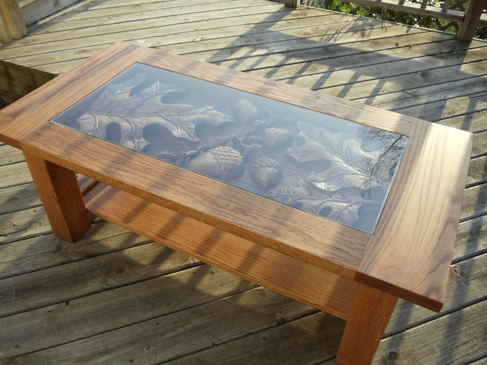 Hand carved Coffee Table by Lazy River Studio