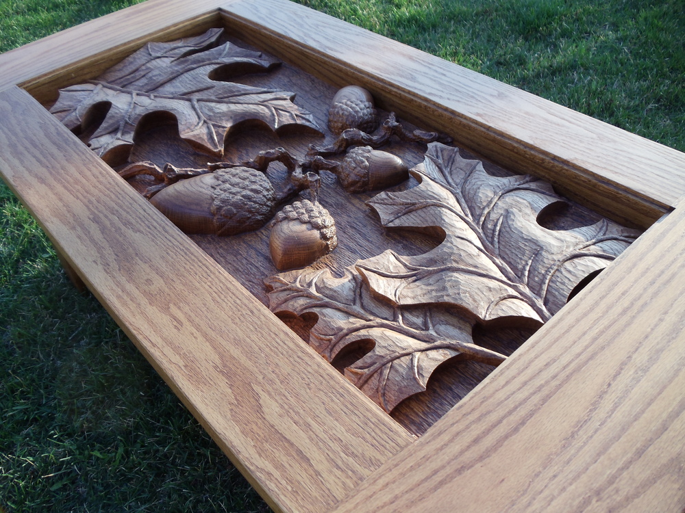 Carved Wooden Table