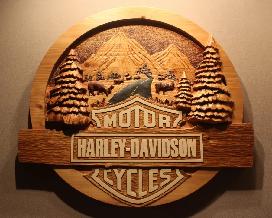Harley Davidson Custom Wood Sign