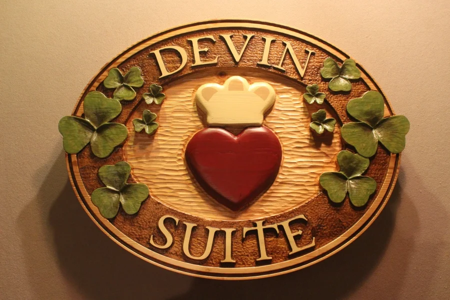 Hand Carved Home signs, Family Signs, Shamrock signs and more
