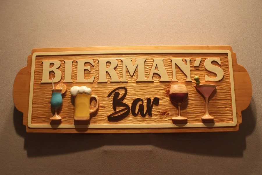 Home Bar signs by Lazy River Studio