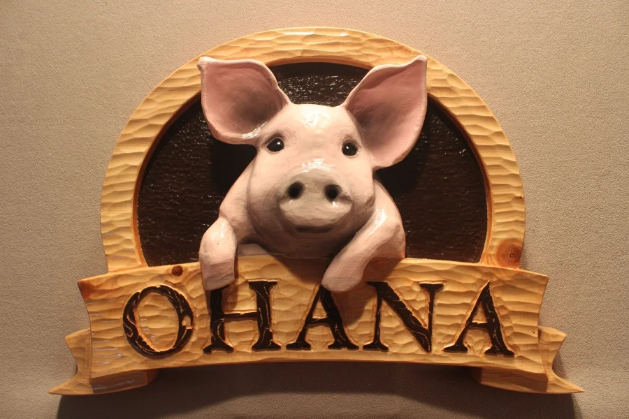 Pig signs by Lazy River Studio