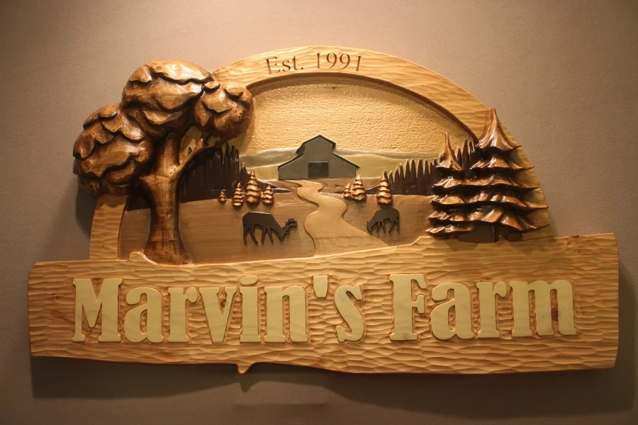 Farm signs by Lazy RIver Studio