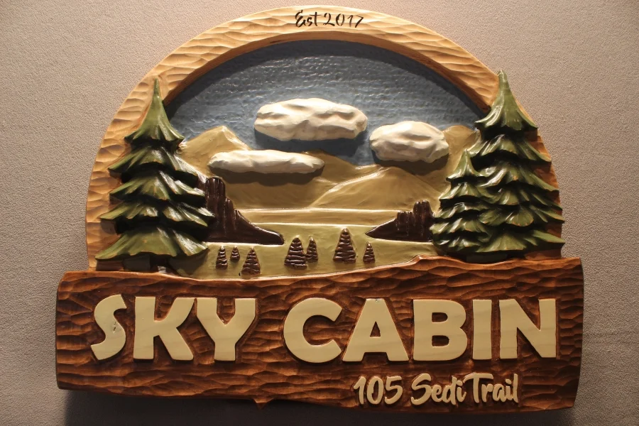 Quality Cabin signs by lazy River Studio