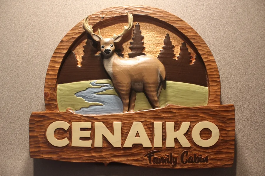 Deer signs, cabin signs, rustic signs by Lazy River Studio