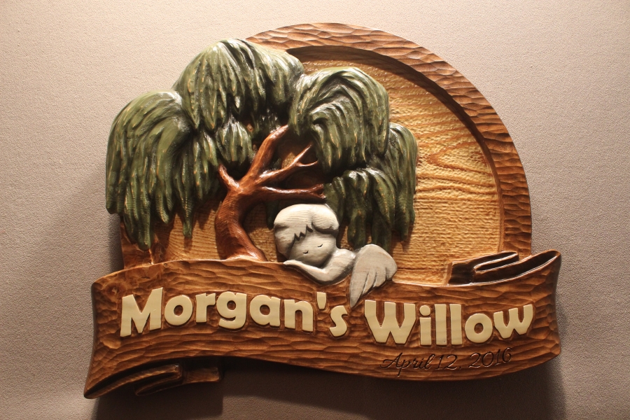 Memorial signs by Lazy River Studio