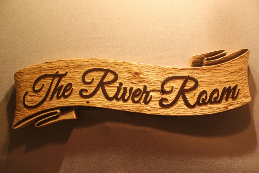 Hand Carved Wood Signs by Lazy RIver Studio