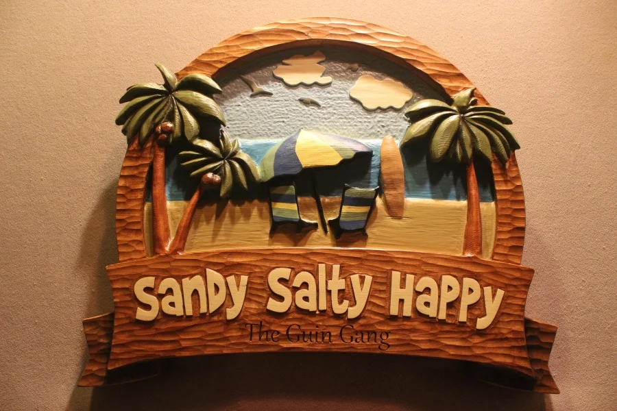 Beach home signs by Lazy River Studio