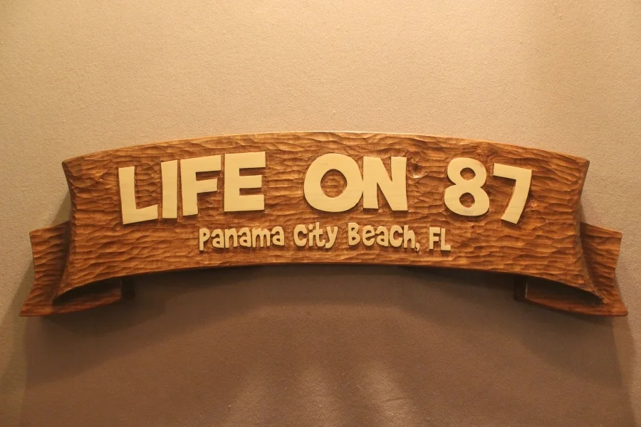 Wooden Banner signs by Lazy River Studio