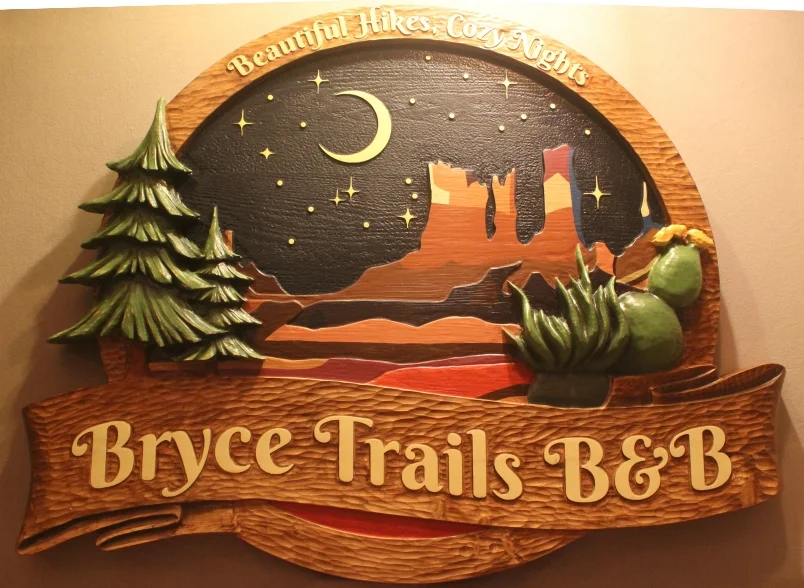 B & B Signs, hotel signs, motel signs, business signs by Lazy River Studio