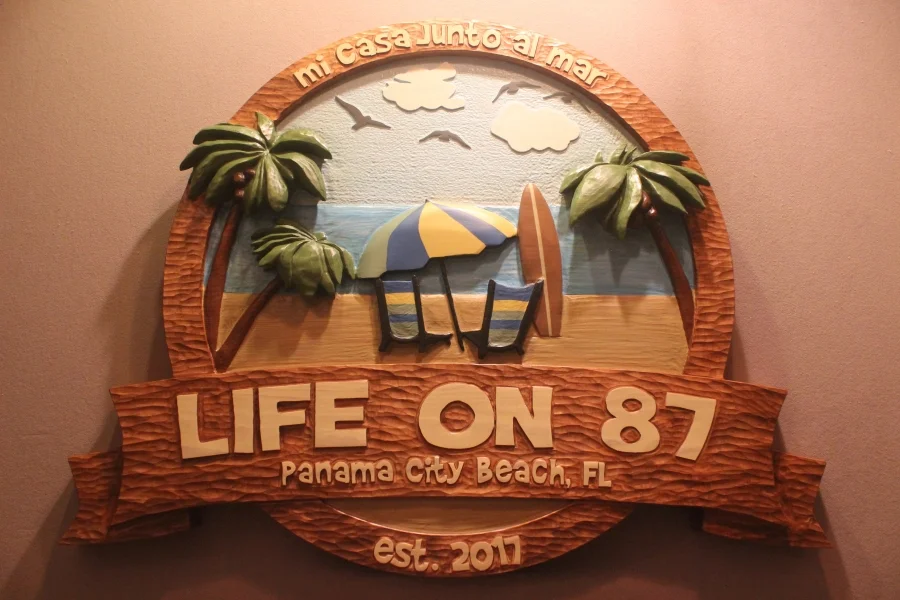 Beach home signs by Lazy River Studio