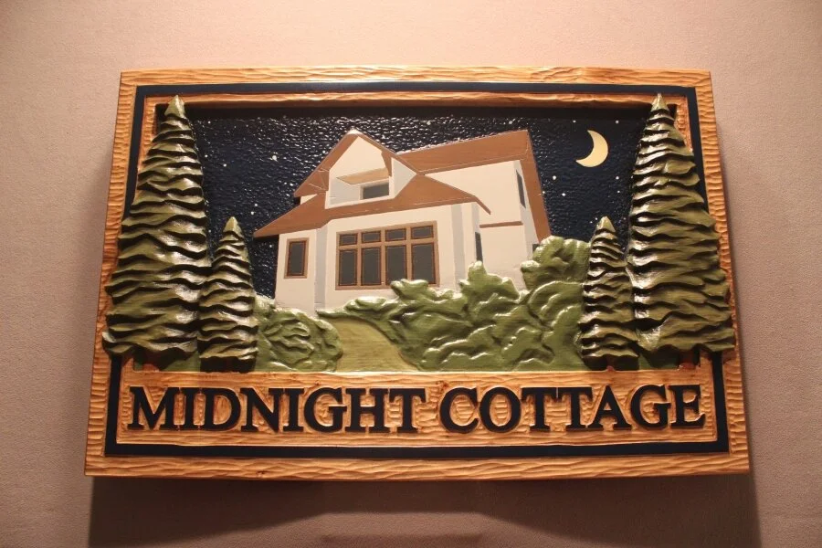 House signs COttage signs Wood carved Home signs