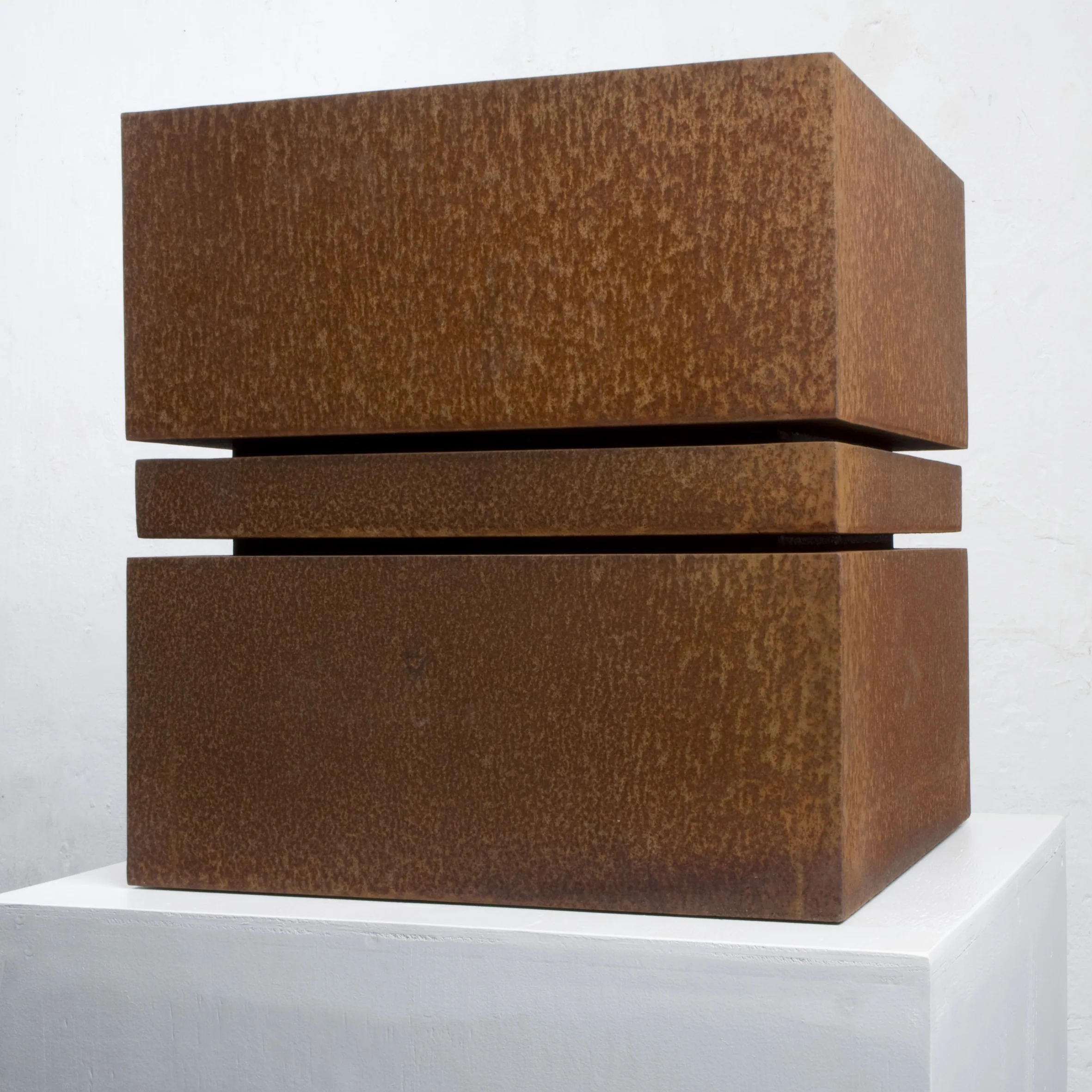 UNENDLICHKEIT 2010 CORTEN STAHL 40 X 40 X 40CM