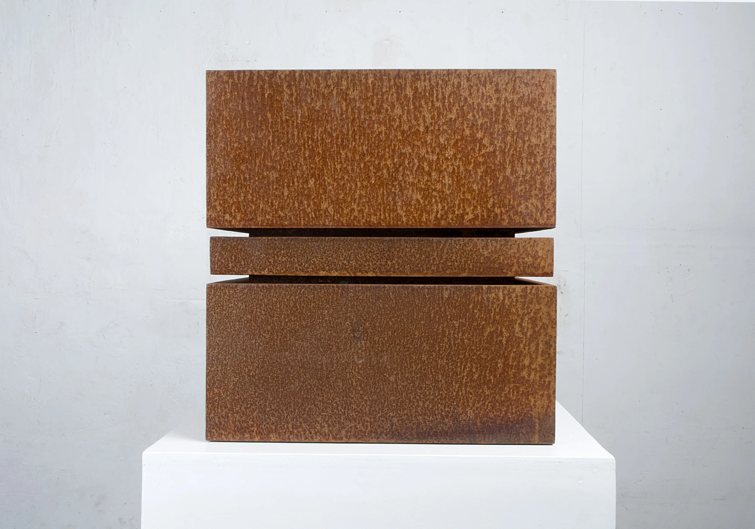 UNENDLICHKEIT 2010 CORTEN STAHL 40 X 40 X 40CM