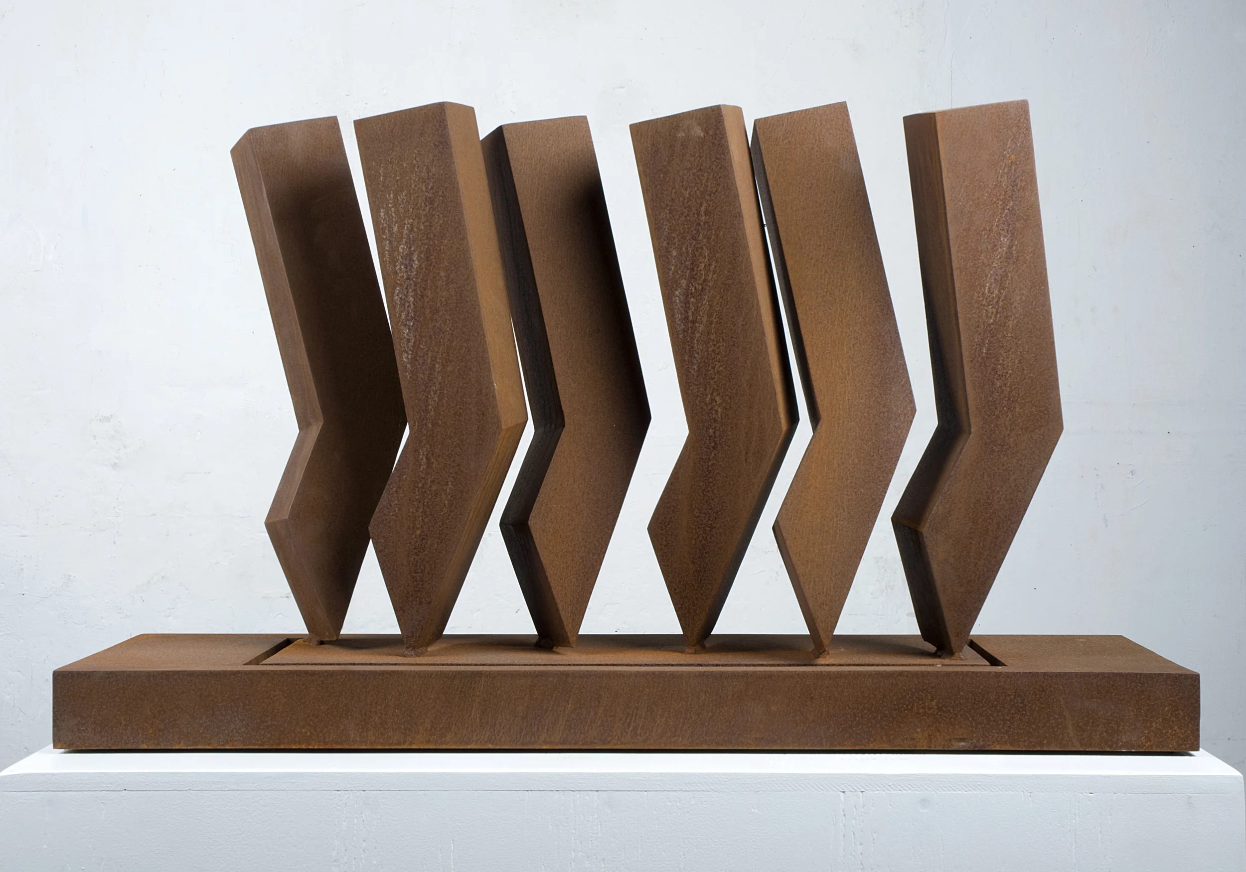 MITEINANDER 2013 CORTEN STAHL 50 X 25 X 90CM