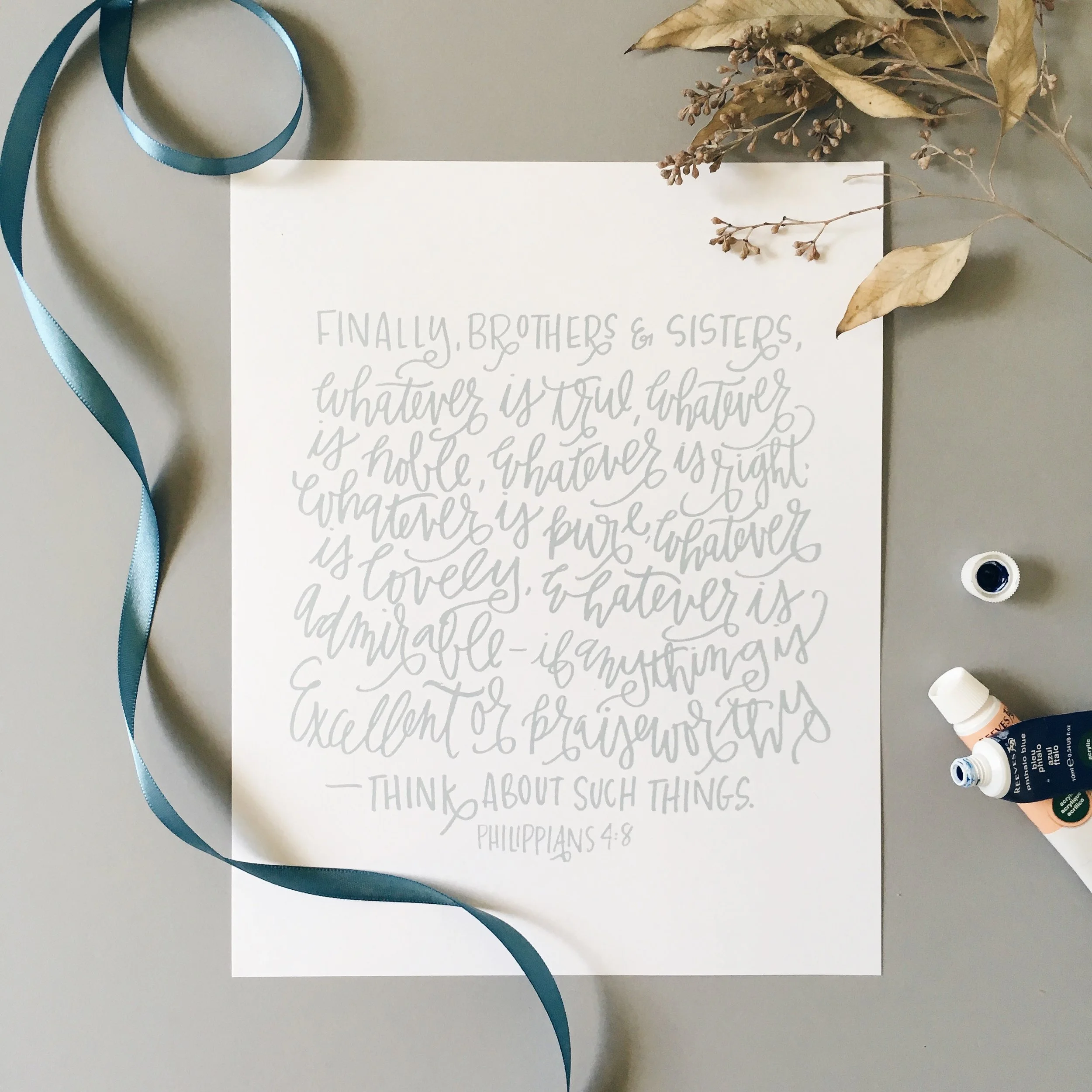 Philippians 4:8 Printable