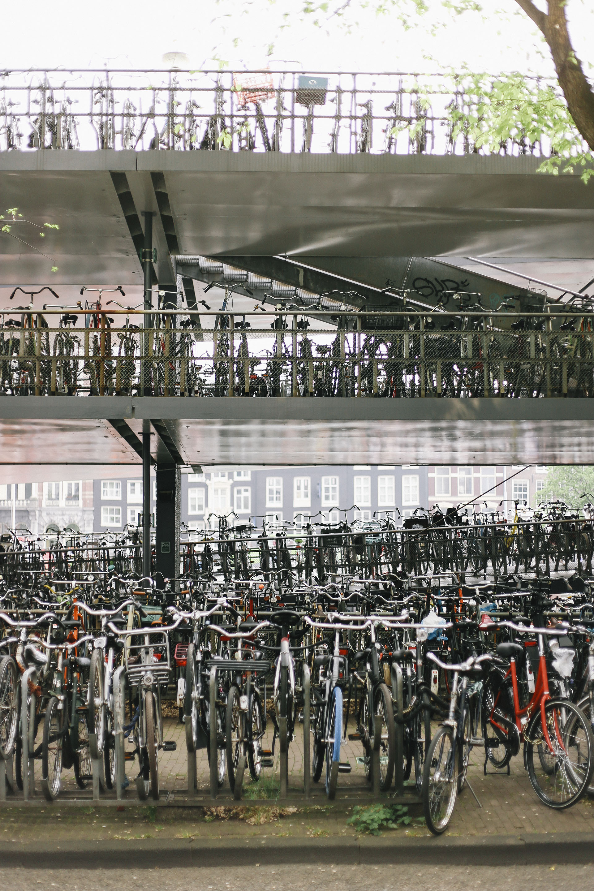 Bike parking deck near Centraal Station