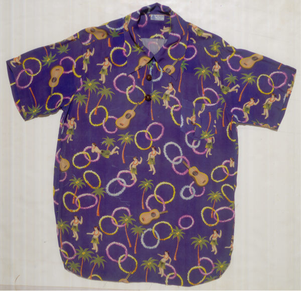 Collector Evan Olins bought this shirt from a man who had purchased it during a 1935 working visit to Hawaii.