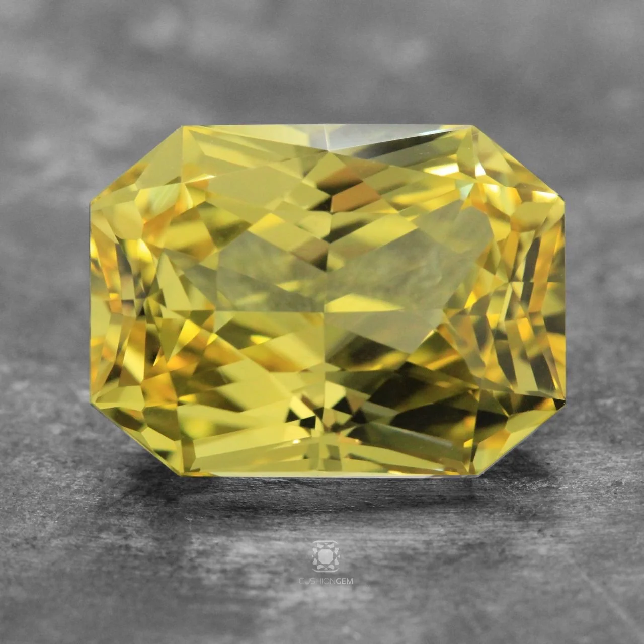 21.61 Radiant Cut Un-heated Yellow Sapphire
