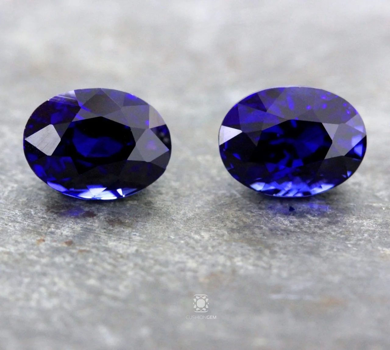 4.20 Oval Pair Un-heated Sapphire