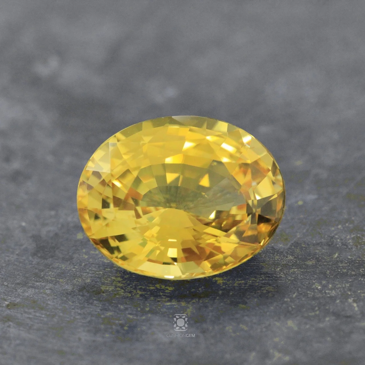 11.16 Oval Yellow Un-heated Sapphire