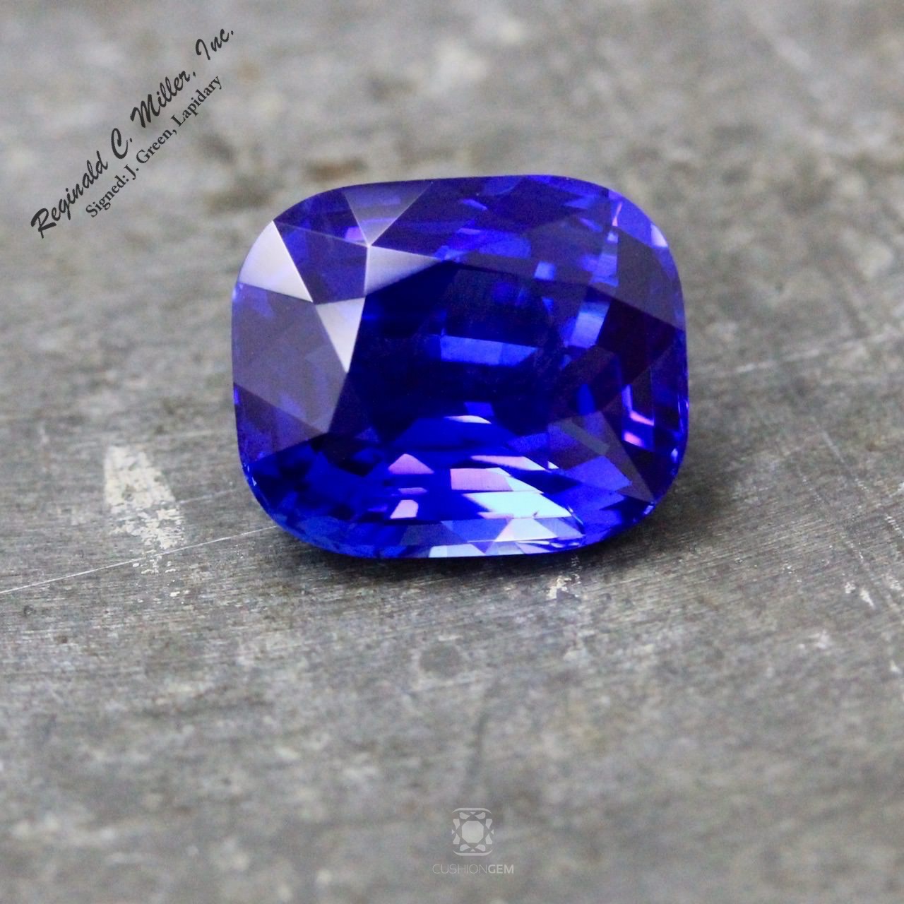 5.32 Cushion Un-heated Sapphire