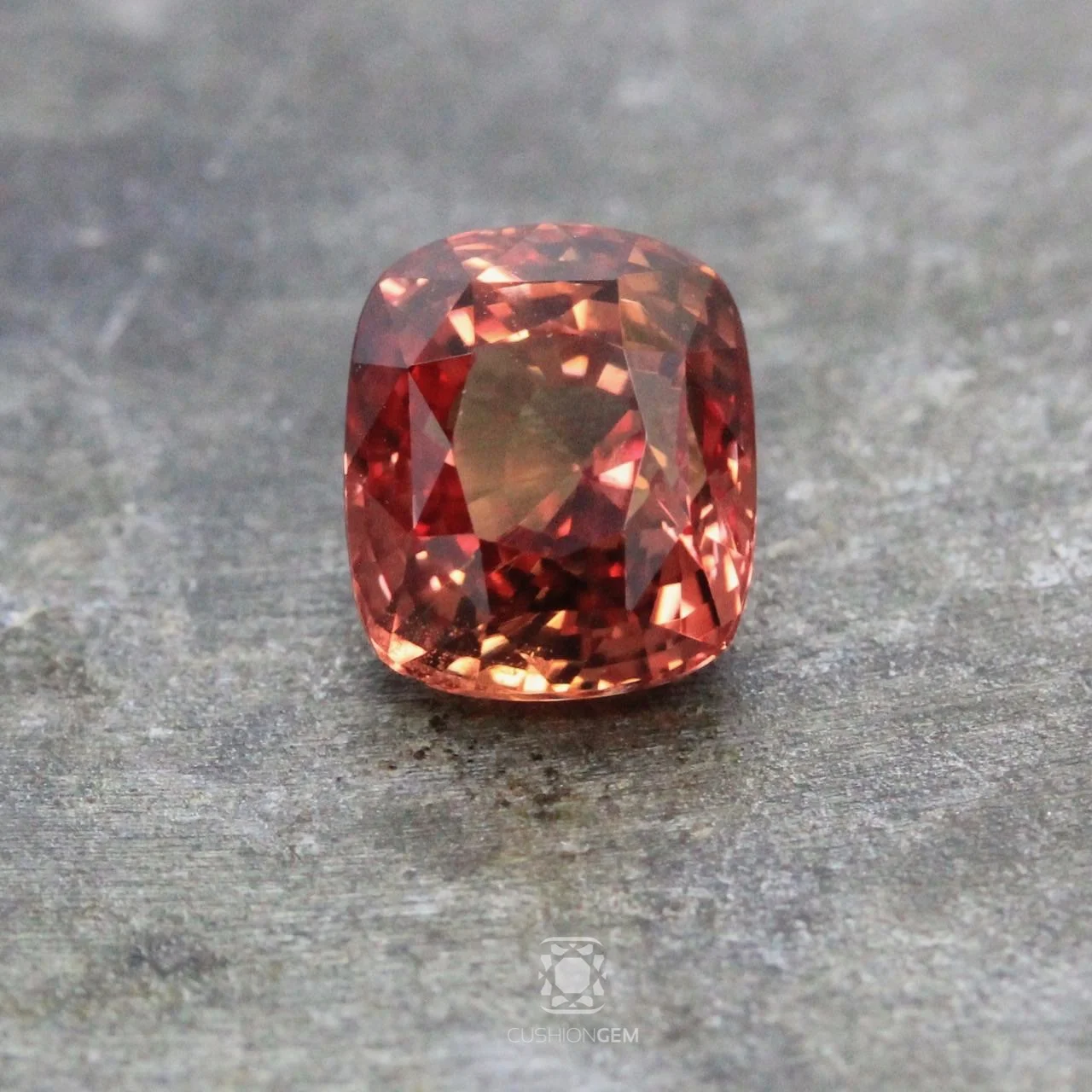 3.10 Cushion Un-heated Padparadscha Sapphire