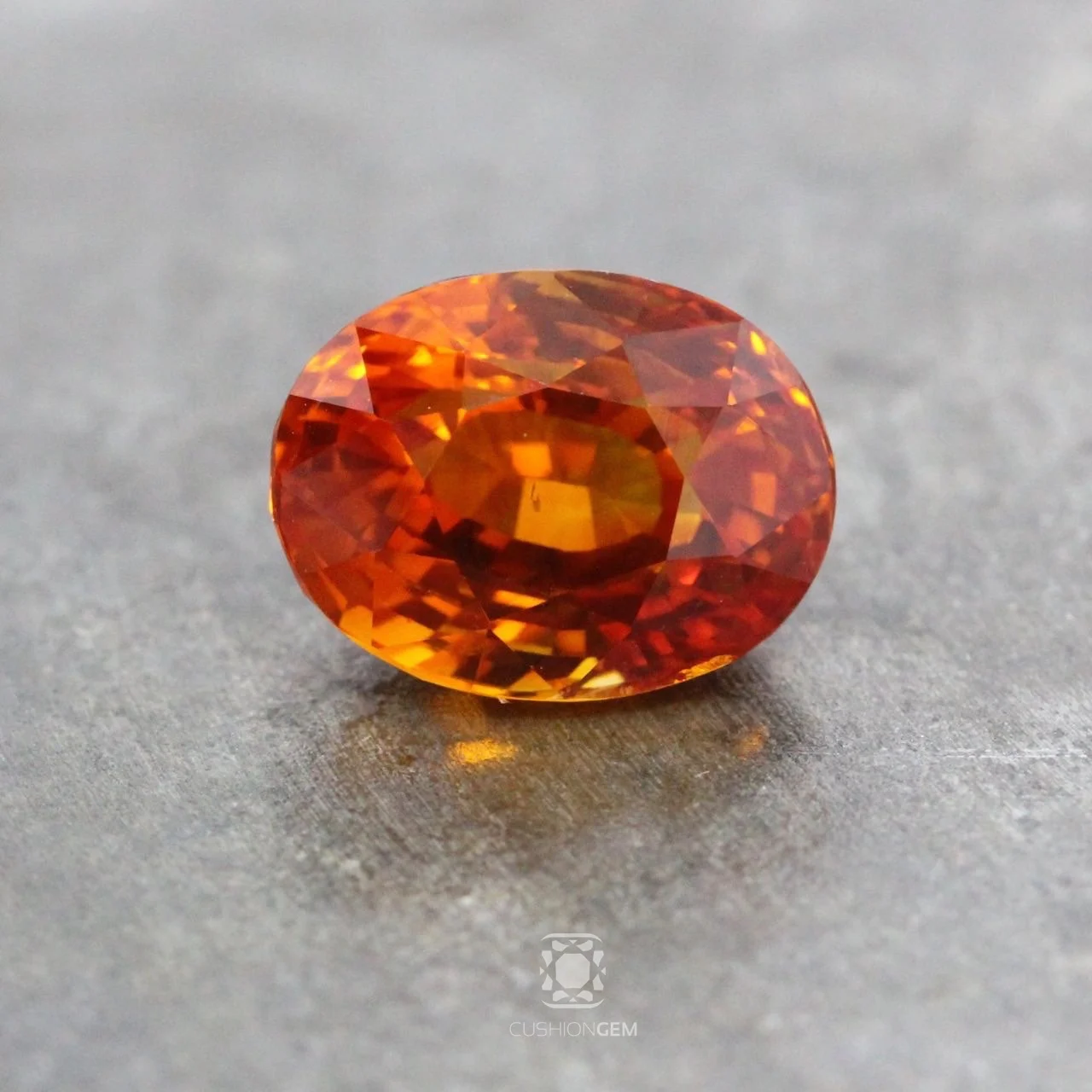 7.28 Oval Orange Sapphire