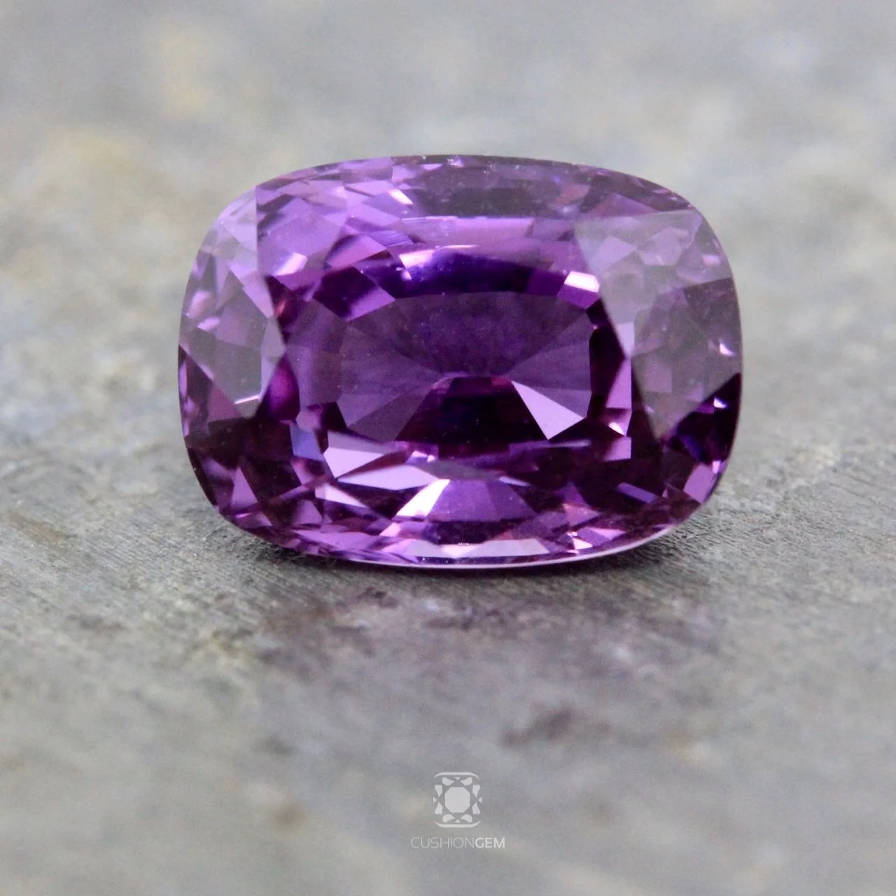 3.38 Cushion Un-heated Purple Sapphire