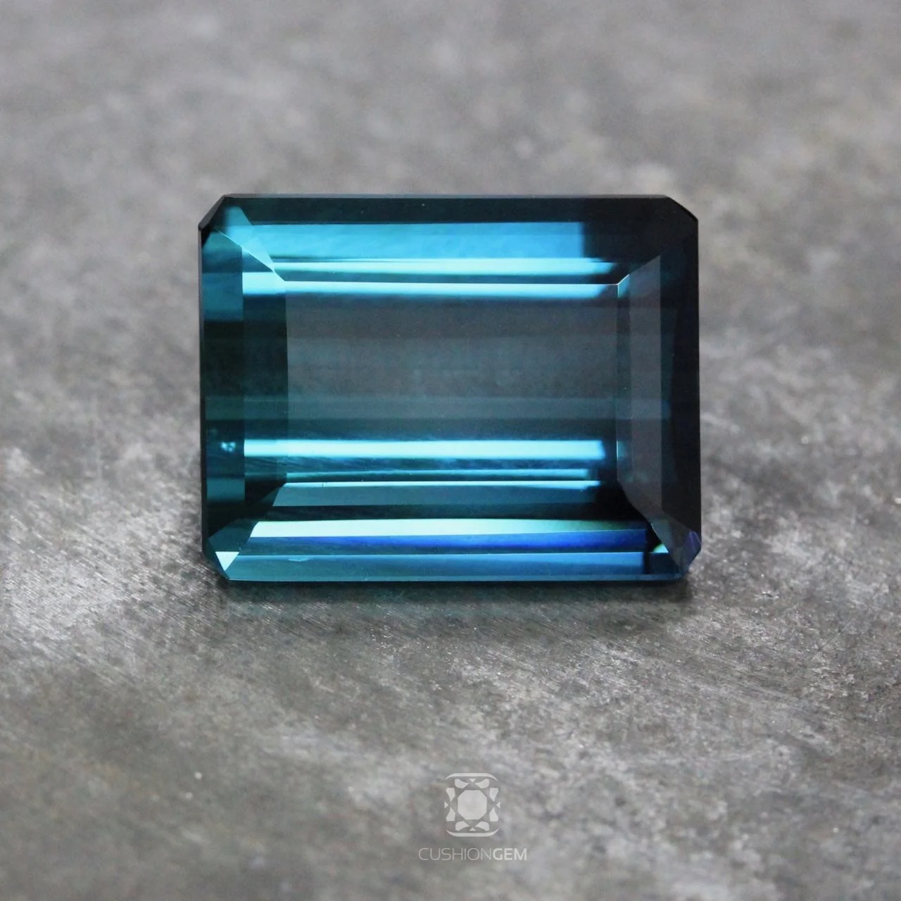 11.62 Emerald Cut Indicolite Tourmaline