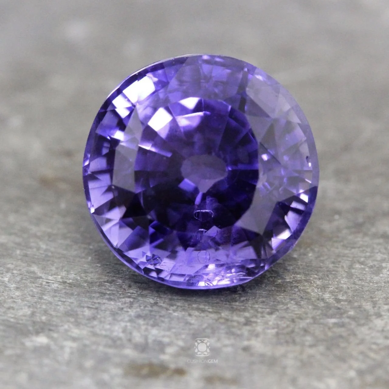6.79 Round Un-heated Purple Sapphire