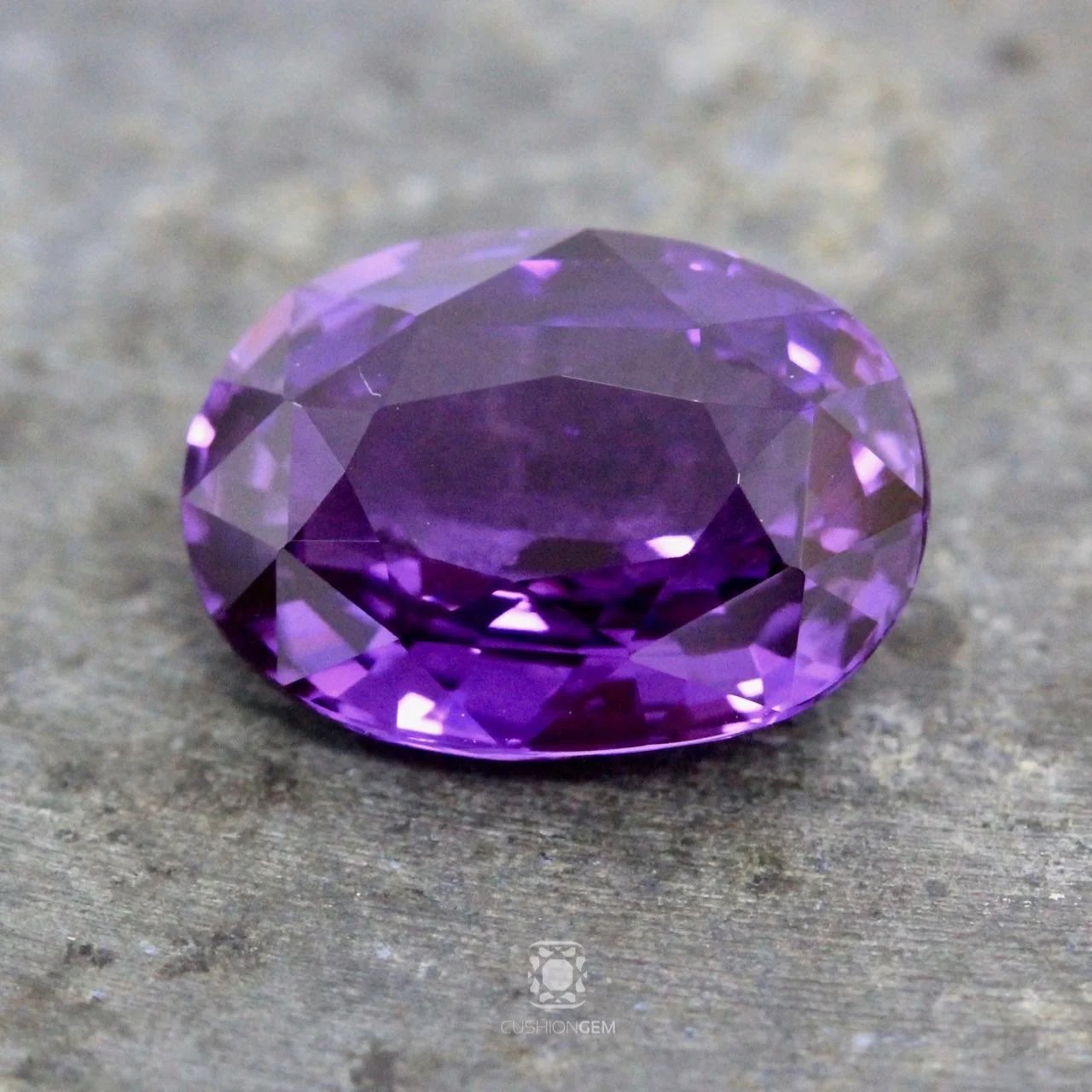 4.55 Oval Un-heated Purple Sapphire