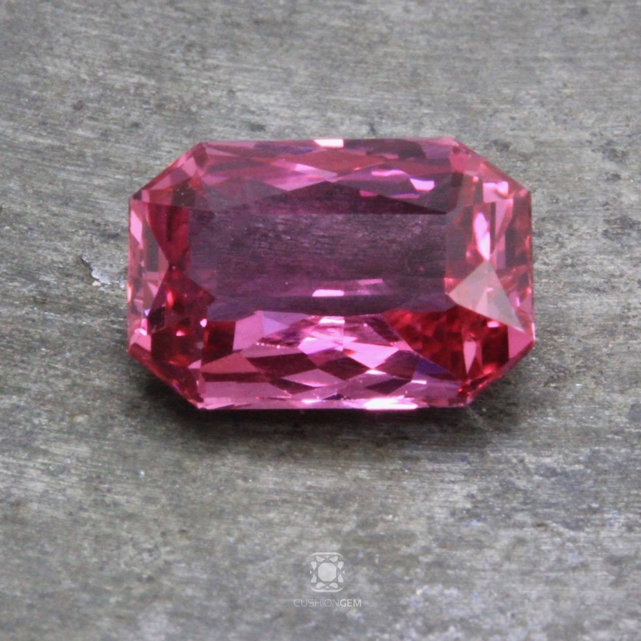 4.41 Emerald Cut Un-heated Pink Sapphire
